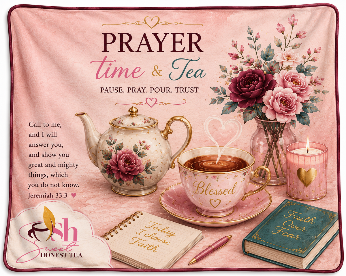 Prayer Time and Tea blanket